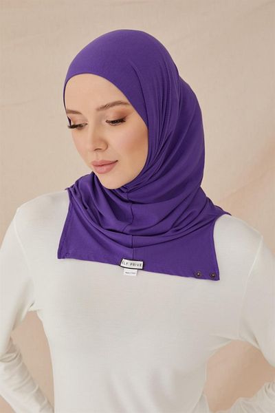 ELF PRIVE Premium Combed Cotton Bonnet-purple