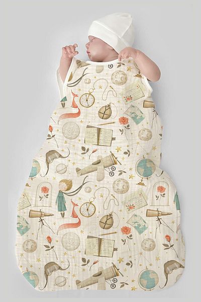 Tuğba Kuğu 4 Layer Muslin Baby Sleeping Bag (0-18 MONTHS) - Little Prince