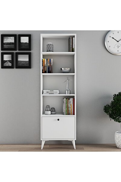 FERNISO Art Ofis Çocuk Çalışma Odası Salon Kitaplık Kapaklı Kitap Dosya Rafı