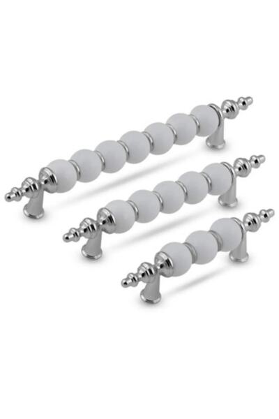 STR MOBAKS Str Krom 160 Mm Boncuk Dolap Mutfak Çekmece Vestiyer Mobilya Kulpl...