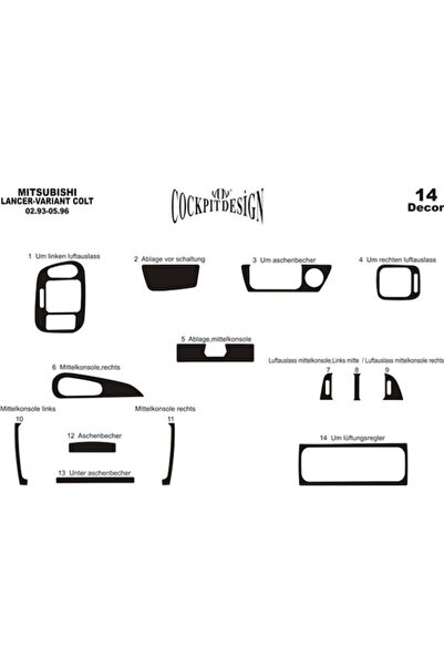 meriç cockpit design ميريتش ®   ميتسوبيشي كولت توربيدو أمامي مطلي باللون الأس...
