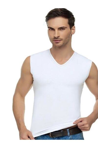 Tutku Елитни мъжки еластан с V-образно деколте и без ръкави, 9 броя