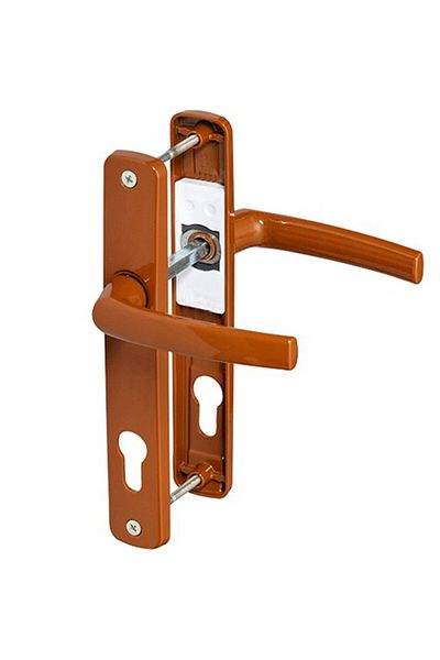 ALETÇANTAM Pvc Balcony Door Handle Pimapen (metal)- Golden Brown