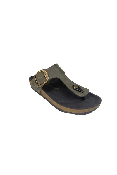 Pierre Cardin 6960 Model Khaki Women's Slippers