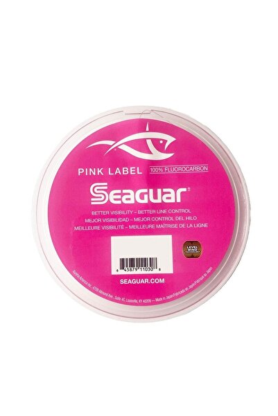 seaguar خط صيد كربون فلوورو 100% من Pink Label بطول 25 مترًا و0.91 ملم