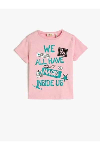 Koton Tricou Fetă Roz 3skg10258ak