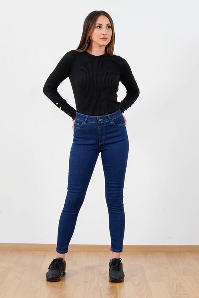 Fashion Friends Dark Blue Women's Jean Pants - 22K0565K1