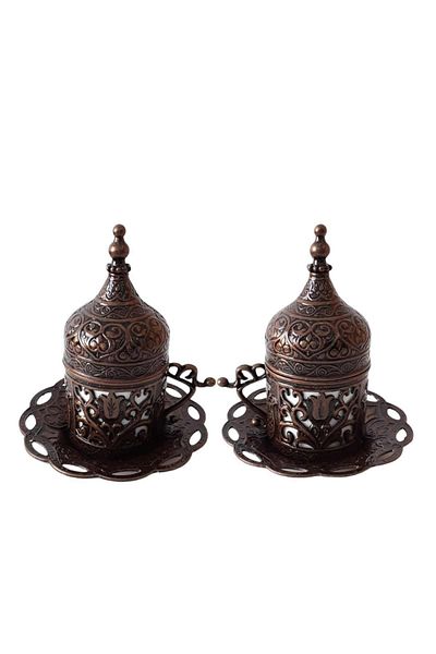 kapadokyahediyelik Turkish Coffee Cup, Double Cast Coffee Pot