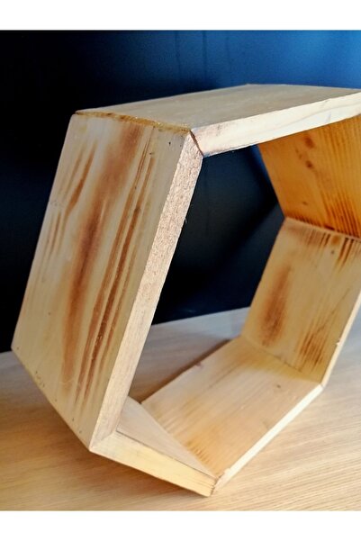 Özfiliz Mağaza Ekipmanları Ahşap Petek Masif Raf, Altıgen Raf Dekoratif Raf, ...