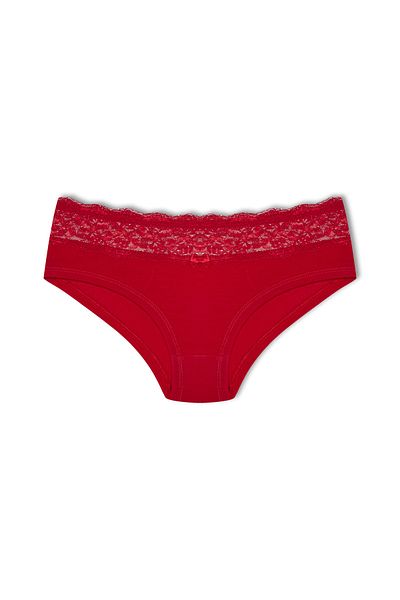 HNX Cotton Lace Waist Hipster Women's Boxer Briefs
