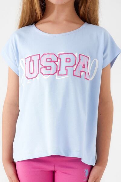 U.S. Polo Assn. Tiny Sea Blue Mavi Kız Çocuk Kapri Takım