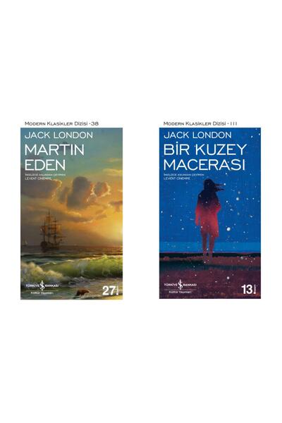 TÜRKİYE İŞ BANKASI KÜLTÜR YAYINLARI Bir Kuzey Macerası + Martin Eden- 2 Kitap...