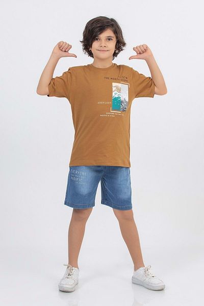 Hopi Kids Children's Boy's Denim Shorts Set D