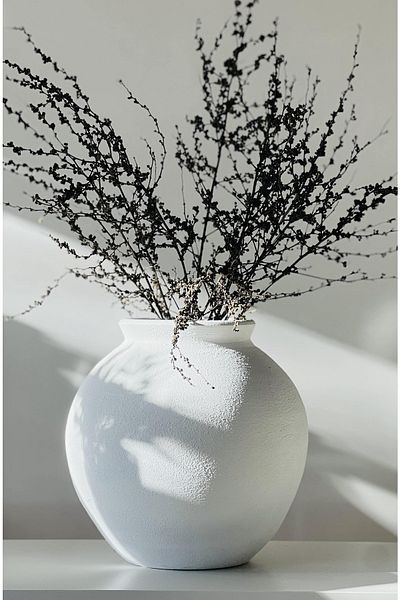 Allegorie.Co Lamee Vase Textured - Big Belly Matte
