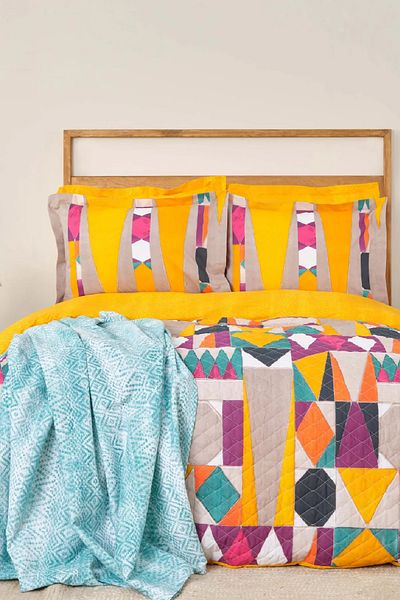 Karaca Home Set de vară dublu Vitali Purple 100% bumbac (SET HORĂ PLAPUCĂ Pique)