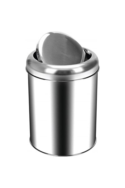 Genel Markalar Krom Pratik Kapaklı Çöp Kovası 5 Lt Plx-3822-5