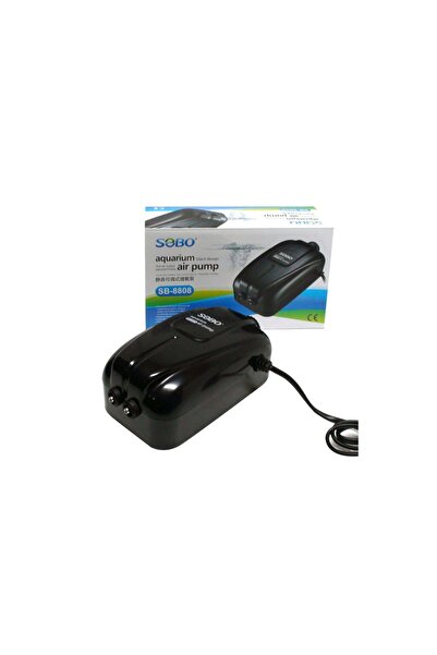 Sobo Ayarlanabilir Çift Çıkışlı Hava Motoru 10w 12 Lt/dk Sb-8808