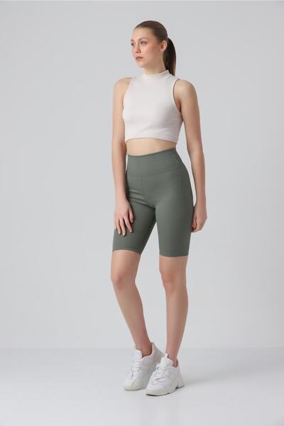 Ozy Fashion Γυναικείο κολάν με ψηλόμεσο χωρίς ραφές Biker αθλητικό σορτς