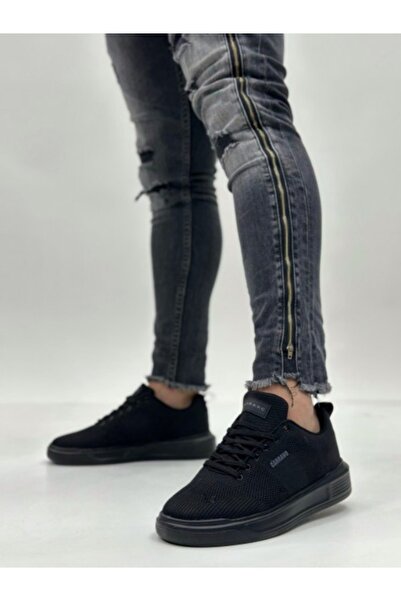Bitmedeniste Стильні та модні чоловічі шнуровані чорні кросівки