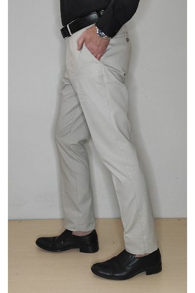 Bomenti Life Men's Gabardine Stone Slim Fit Sports Trousers