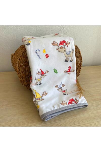Lief Home Flannel Baby Blanket 100x115| Double Sided