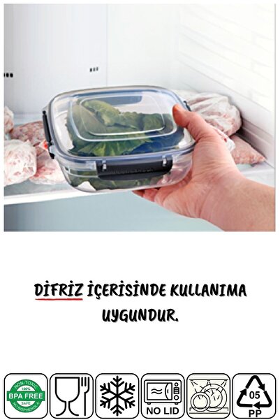 Nandy Home Master Rectangular Set of 3 - Microwavable Storage Container 825/1575/2100 ml