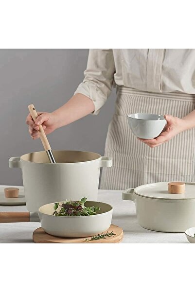 NEOFLAM Fika Cast Aluminum Deep Casserole with Glass Lid 26 Cm