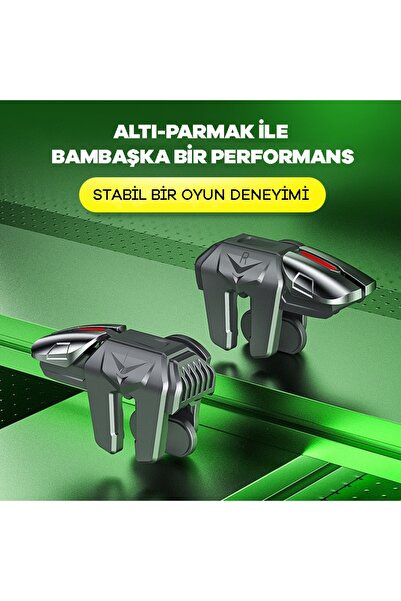 Qozie Mobile Phone 6 Finger Player Trigger Part Pubg Mobile