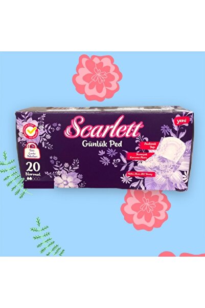 SCARLETT Günlük Hijyenik Ped Tekli Çanta Paketleri 20 Adet Normal