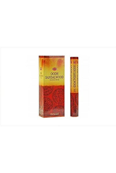Hem 20 Adet Çubuk Tütsü Oodh Sandalwood Kokulu