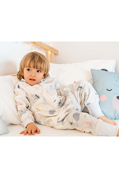 MOOSE STORE BABY&KIDS %100 Pamuklu Organik Çift Katlı Uyku Tulumu Bebek Çocuk...