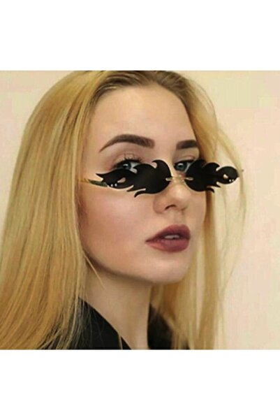 Toz Vintage Variable Black Color Frameless Flame Glasses