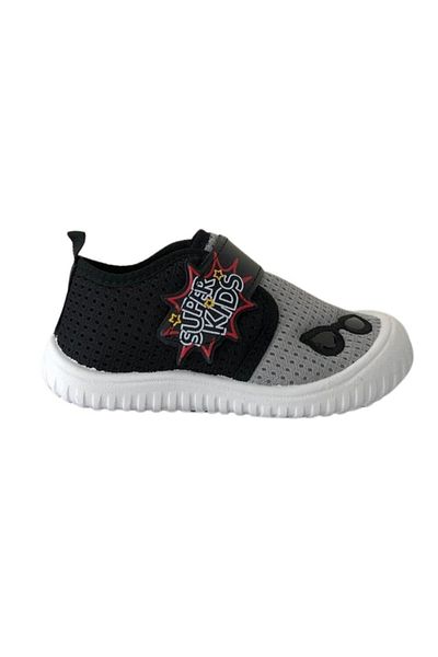 GEZER 3340.00 Μαύρα/γκρι Παιδικά Παπούτσια Νηπιαγωγείου Καλοκαιρινό Σπίτι