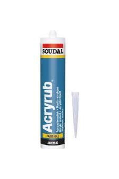 Soudal 450 gr Beyaz Silikonize Mastik
