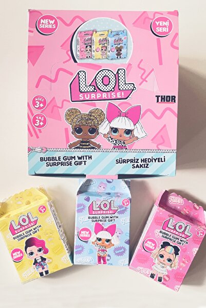 LOL Sürpriz Hediyeli Sakız Kutu 12 Adet