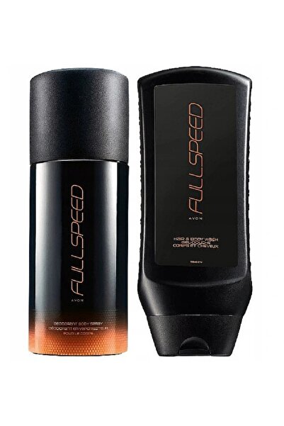 AVON Full Speed Erkek Sprey Deodorant 150 ml + Full Speed Saç Ve Vücut Şampuanı 250 ml