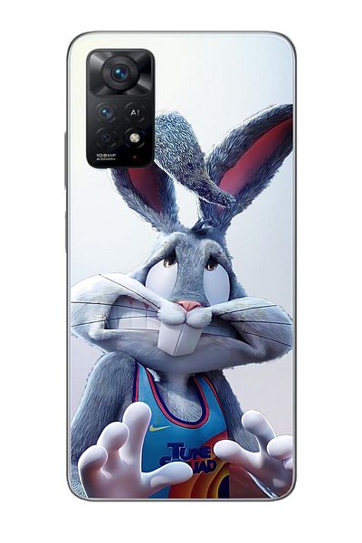 Merwish حافظة شفافة متوافقة مع هاتف Xiaomi Redmi Note 11pro بنمط باغز باني