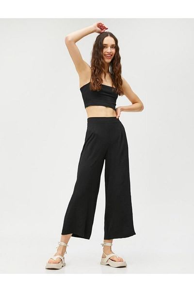 Koton Damen-Canvas-Hose – 3sal40030ıw