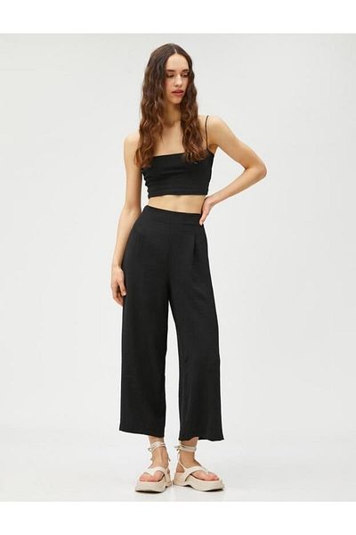 Koton Damen-Canvas-Hose – 3sal40030ıw