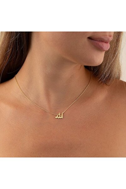 N!da Jewelry 925 Ayar Gümüş Allah Kolye