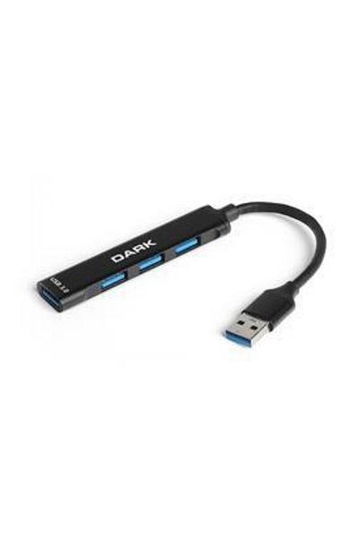 Dark Connect Master X4 Usb3.0 إلى 3xusb2.0/1xusb3.0 متوافق مع المحور الأسود (dk-ac-usb310)
