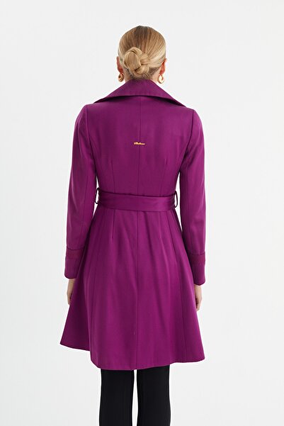 Balizza Blz-düğme Aksear Detaylı Diz Üstü Trençkot