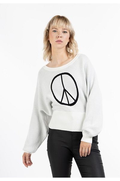 myMo Rocks Pullover - Weiß - Regular Fit