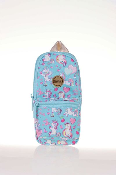 KAUKKO Nature Junior Τσάντα Μολύβι Τσάντα Unicorn Turquoise K2322