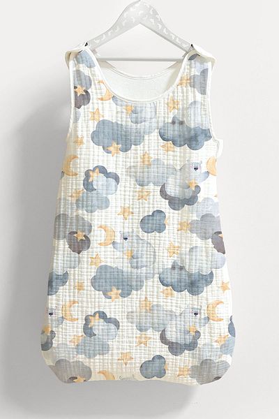 Tuğba Kuğu 4 Layers Muslin Baby Sleeping Bag (0-18 MONTHS) - Stars and Bears