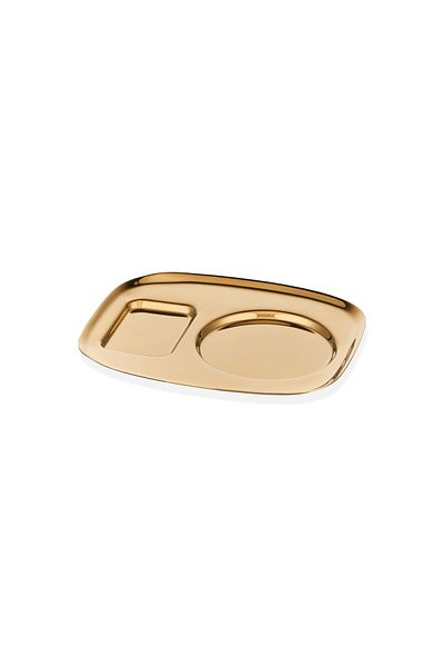 Narin Latte Plate - Rectangular - Gold Titanium