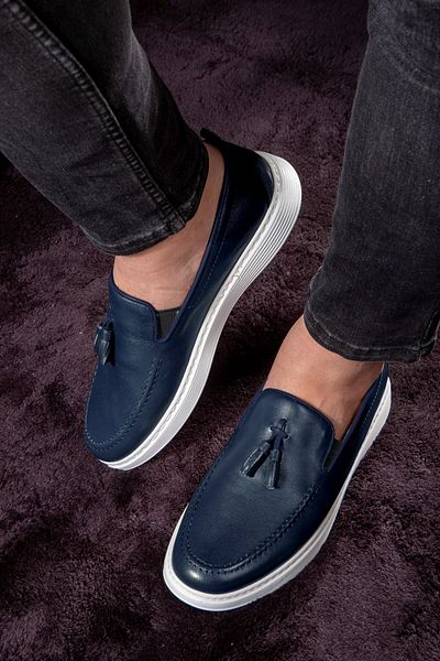 Ducavelli Fransen Echtleder Herren Freizeitschuhe, Loafer Schuhe, leichte Schuhe, Sommerschuhe