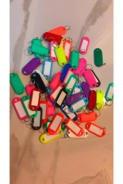 Genel Markalar Plastik Isimlik (50) Adet Anahtarlık.