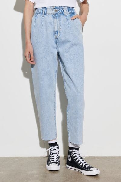 WRANGLER Mom Fit Denim Yüksek Bel Jean Kot Pantolon