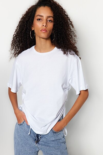 Trendyol Collection T-Shirt - White - Boyfriend